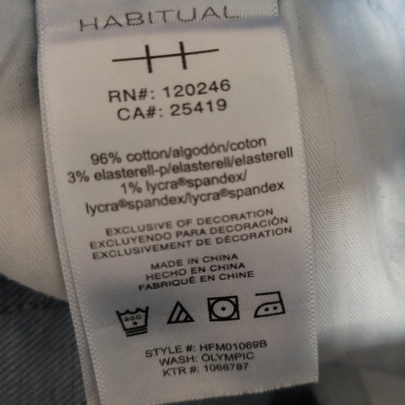 Habitual button fly jeans see description for sizing - Picture 5 of 13